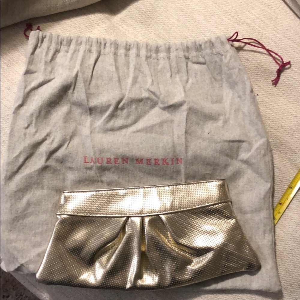 Lauren Merkin gold clutch - Picture 7 of 7
